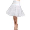 Kumeng - Sottogonna da donna vintage anni '50, stile tutù/rockabilly, 65 cm, lunghezza sotto il ginocchio, da infilare