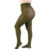 LEELA LAB Collant Donna Curvy Super Opaco 90 Denari, Calze Curvy, Collant Taglie Forti, Colorati, Invernali, Calze Curvy per ogni occasione - Made in Italy (Military Green, 6)