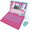 Lexibook Unicorno Computer educativo bilingue Inglese/Italiano Giocattolo per