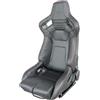 Simonini (Original OE) Simoni Racing Emerson Sedile Sportivo Reclinabile Ecopelle Nera SX