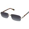Gucci GG1221S 007 | Occhiali da Sole Graduati o Non Graduati | Prova Online | Metallo | Rettangolari | Argento | Adrialenti