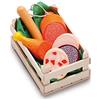Erzi- Assorted Sausages Set di Giocattoli in Legno, Multicolore, 28245
