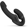 No-Parts - Morgan senza spalline Dilton Dildo 22 cm - Nero