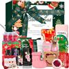Ruicen Christmas Relaxing Spa Gifts, Set regalo di Natale per donne, Cesti regalo di Natale, idee regalo di Natale anticipate, cesti regalo relax spa con bicchiere e crema mani per donne