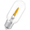 OSRAM Lampadina LED con effetto fiamma trasparente, bianco caldo comfort