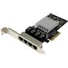 StarTech.com Scheda di rete Gigabit Ethernet a 4 porte - NIC PCI Express, Intel