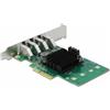 DeLOCK Scheda PCI Express x4 per 4 x USB 3.0 esterna Quad Channel - Fattore di f