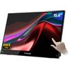 Verbatim Portable 15.6" FHD Touch Monitor LIGHT Monitor portatile Nero 39,6 cm