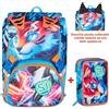 ZAINO ESTENSIBILE SEVEN SJ GANG BIG SPEED ANIMAL BOY + ASTUCCIO 3 ZIP