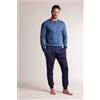 INFIORE PIGIAMA UOMO SERAFINO LFT754686 INFIORE NOTTE-BLU