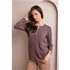 LORMAR PIGIAMA DONNA MANICA LUNGA SERAFINO VAN654398 ARGILLA/TERRA