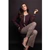 LORMAR PIGIAMA DONNA APERTO MANICA LUNGA FAN654393 CHOCOLAT