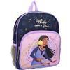 Vadobag Disney WISH Asha e Star Shining Upon a Star - Zainetto 2 Scomparti per bambini | Scuola | Asilo - Viola e Nero - dimensioni 29x23x8cm