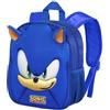 Clondo Zainetto Asilo 3D Per Sonic Fan 3-7 Anni Bambino | 31x26x11cm, Zaino tempo libero, viaggio, Tasche laterali, Nido