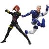 Hasbro Action figure Marvel Legends degli Avengers, confezione da 2: Black Widow e Quicksilver, 15 cm