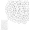 PATIKIL Perline di Polistirolo, 7-9mm Palline di Schiuma, Mini Palline Piccole per Fai da Te Artigianato Matrimonio Feste Decorazioni Artistiche Fatte in Casa, Bianco