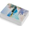 Lightwish 30 fogli mini acquerello Sketchbook stampa a freddo 600 gsm/220 libbre, formato da viaggio, portatile, strappabile, quadrato, carta da disegno, 8,9 x 13 cm