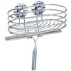 Wenko 18916100 Turbo-Loc Mensola con Tergidoccia, Fissaggio Senza Trapano, Acciaio, 13,5 x 27,5 x 24 cm, Cromo