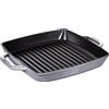 STAUB 40511-684-0 Grill Pans Bistecchiera Rettangolare con Due Manici, 325 x 50 x 400