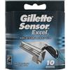 Gillette Sensor Excel spare blades for shaving 10 pz M