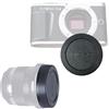 AMOTOK Corpo della fotocamera e copriobiettivo posteriore,compatibile con Micro Four Thirds (M3/4) Corpo E-M5,E-P1,E-P2,E-P3,E-P5,E-PL1 e lenti 9-18mm f/4-5.6,M.Zuiko ED12-40mm f/2.8 PRO