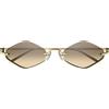 Gucci Occhiali da Sole GG1604S 003 Oro/Arancione Unisex 53/22/135
