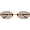 Gucci Occhiali da Sole GG1922S 004 Oro/Rosa Donna 62/17/140