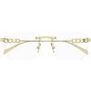 Gucci Occhiali da Vista GG1806O 001 Oro/Trasparente Donna 54/17/140