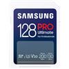 Samsung Memorie PRO Ultimate Scheda SD per Fotografia da 128GB, UHS-I U3, Fino a 200 MB/S (MB-SY128S/WW)