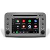 Hualingan Radio touch screen da 6,2 per Alfa Romeo 147 GT, Apple CarPlay, Android Auto, Android 14 Navigation, WiFi, supporto telecamera di backup, Netflix, Spotify (64 GB)