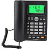 Zunate KX T880C Telefono Fisso, Telefono con Filo con Vivavoce, ID Chiamante, Chiamata Rapida e Funzione Mute, Telefono con Tasti Grandi per Ufficio Domestico, Batteria