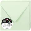 Clairefontaine 5478C - Pacco da 20 Buste gommate - Formato Quadrato 14x14cm - 120g/m² - Colore verde -Inviti Eventi e Corrispondenza - Gamma Pollen - Carta Premium Liscia