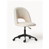 Westwing Collection Sedia da scrivania in velluto Rachel, regolabile in altezza -