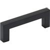 Amerock Maniglia per armadietto, nero opaco, 76 mm, da centro a centro, monumento, confezione da 1, maniglia per cassetti, maniglia per cassetti, ferramenta per armadietti