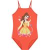 Disney Costume Piscina Bambina, Costumi Interi La Bella E La Bestia, Costume Bambino Piscina Principessa, Arancione 3-4 Anni