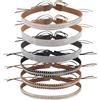 Mikovivi 6 Pezzi Fasce per Cappelli da Cowboy, Fascia per Cappelli Uomo Multicolore Retro Cowgirl Hat Belt Western Style Hatband per Cappelli da Uomo e da Donna
