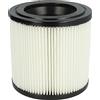 vhbw filtro a pieghe piatte compatibile con Kärcher NT 22/1, 48/1, 27/1 aspiratore - nero/bianco, lavabile