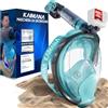 KAIMANA® Maschera Snorkeling Bambino Integrale - Maschera Snorkeling Bambini Full Face 4-10 Anni con Sistema CO₂-Safe, Anti-Appannamento, Anti-Infiltrazioni - Inclusa Borsa da Trasporto