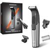 MAXGROOM Tagliacapelli multifunzione MAXGROOM M-319 con testine intercambiabili - nero