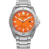 Citizen Orologio analogico da uomo con cinturino in titanio AW1840-50X, Argento