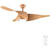 Cecotec Ventilatore da Soffitto con Luce EnergySilence Aero 5290 WhiteWood. Motore DC 40W, 3 pale 132 cm, Lampada a LED 18W, 3 tonalità, Telecomando, Timer, 6 velocità, Estate/Inverno, Design elegante