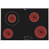 Whirlpool Europe PH AKT8330LX Piano Cottura Radiante, Vetro, Trasparente, 51x77x5.2 cm