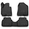 Element tappetini in gomma 3D premium su misura adatti per HYUNDAI ix35, Mk 1 (I), 2010->, Fuoristrada 5 porte, 4 pezzi.