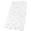 Adsamm® / 50 x feltrini autoadesivi ultrasottili/Bianco / 20x20 mm/Quadrato/piedini per mobili in feltro extra fine da 1.5 mm di spessore/pad protettivi per arredi