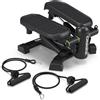 Zipro Roam Stepper Mini Fitness con computer LCD di allenamento con molte funzioni, per la casa, lo swingstepper per l'allenamento delle gambe e dei Pozidriv senza usura, Nero