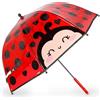 Legami - Ombrello per Bambini Dancin' In The Rain, Ladybug, Struttura Antivento, Apertura manuale, Chiusura in Tessuto, Spazio per Nome, Impugnatura a Gancio, 73x65 cm