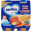 Mellin Pappa Completa Verdure Pastina e Manzo, Confezione da 2 x 250g