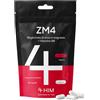 4 HIM ZM4 Magnesio Bisglicinato e B6, Zinco per Testosterone Normale | Magnesio 150 mg, Zinco 7 mg, B6 3,5 mg, Senza Erbe, Vegano, Certificazione GMP, 1 Capsula al Giorno, Scorta per 3 Mesi