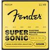 Fender Super Bullet Corde Chitarra Elettrica Nickel .011-.049 6x | Bullet end per stabilitÃ in accordatura, nickel plated steel, calibro medio 11-49, rock & heavy, 6x corde, Fender 3250M