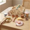 Set Picnic in Legno Bordi Arrotondati Gioco Simbolico Ruolo